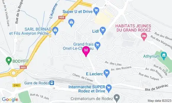 Localisation Géant Casino