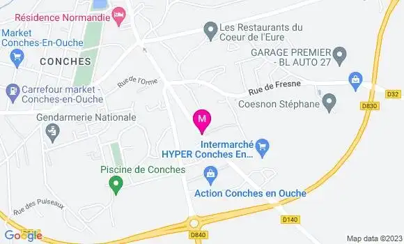 Localisation Intermarché Station