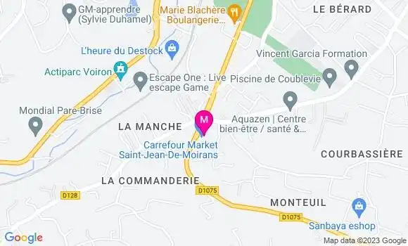 Localisation Carrefour Market