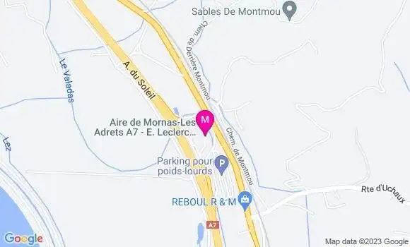 Localisation Aire de les Adrets