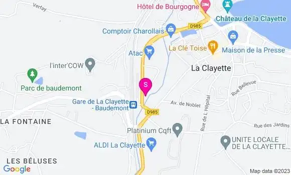 Localisation Le Relais Clayettois