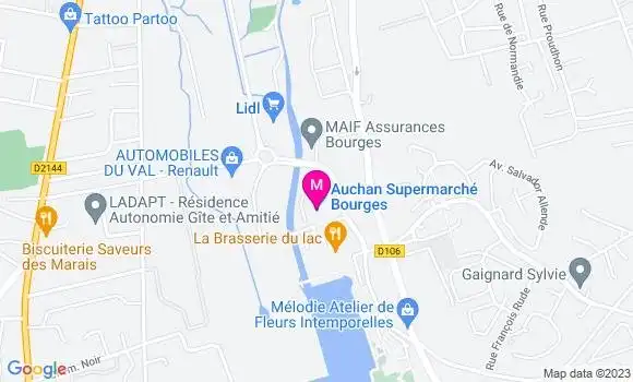 Localisation Auchan
