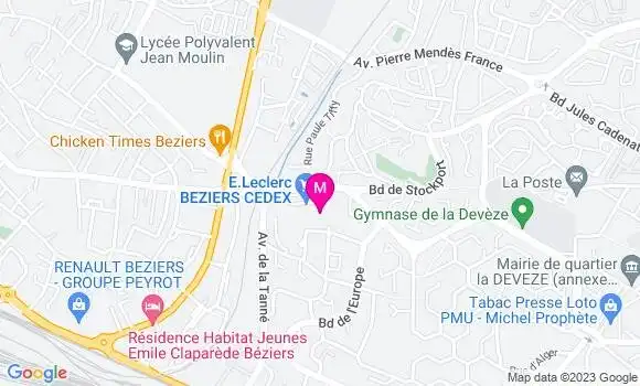 Localisation Station Leclerc