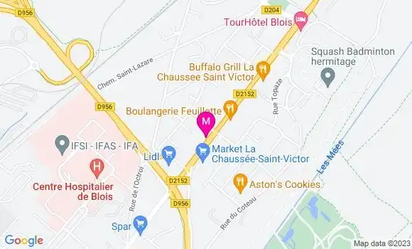 Localisation Esso Express