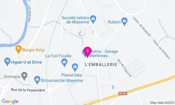 Localisation Station Luc Martineau