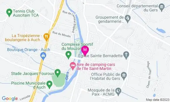Localisation Station du Garros