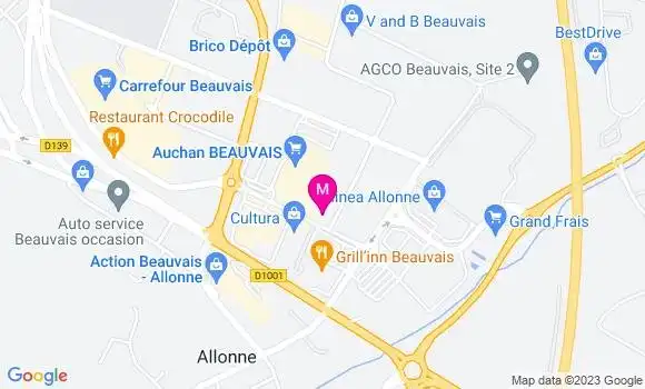 Localisation Auchan