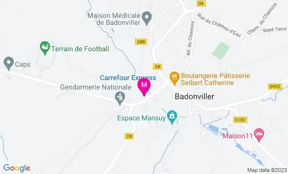 Localisation Carrefour Station