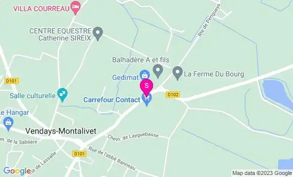 Localisation Carrefour Contact