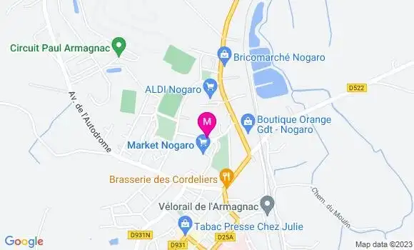 Localisation Carrefour Market