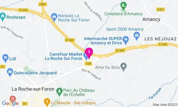 Localisation Carrefour Market
