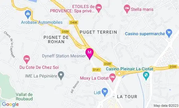 Localisation Station Dyneff
