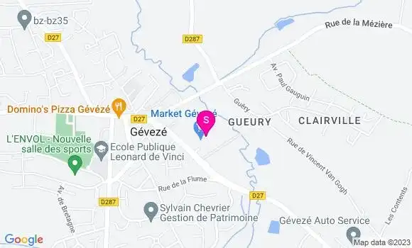 Localisation Carrefour Market