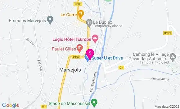 Localisation Carrefour Market