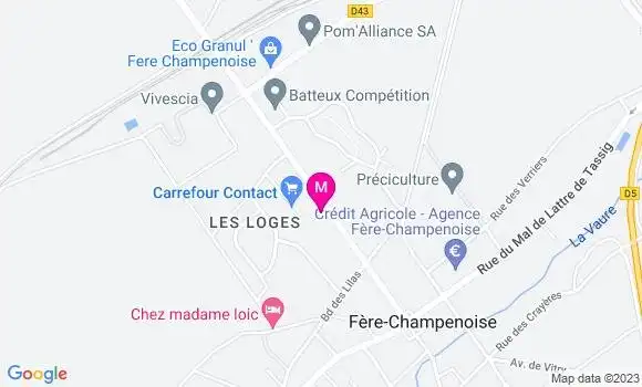 Localisation Carrefour Contact