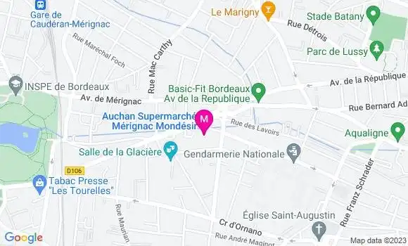 Localisation Auchan Supermarché
