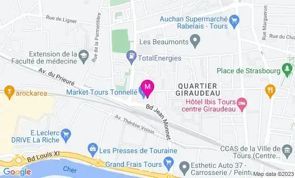 Localisation Carrefour Market