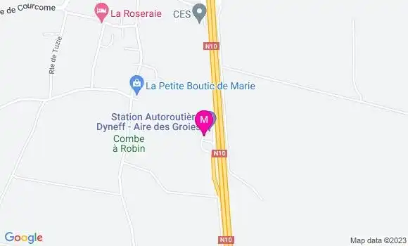Localisation Station Dyneff des Groies