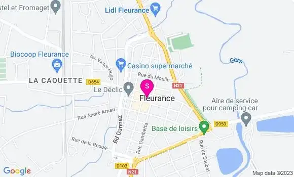 Localisation Carrefour Market