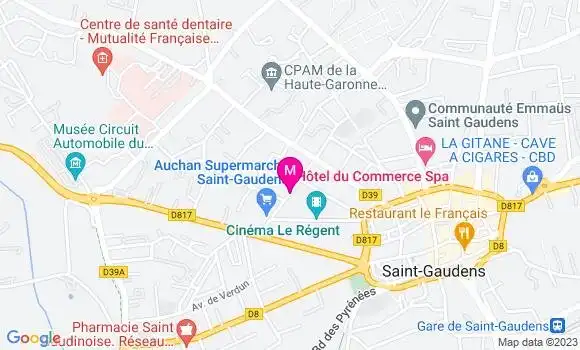Localisation Auchan Supermarché