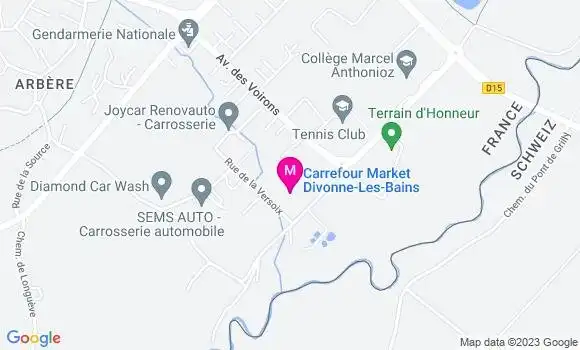 Localisation Carrefour Market