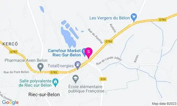 Localisation Carrefour Market
