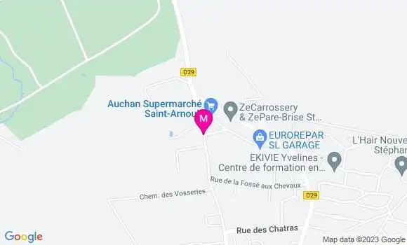 Localisation Auchan Supermarché