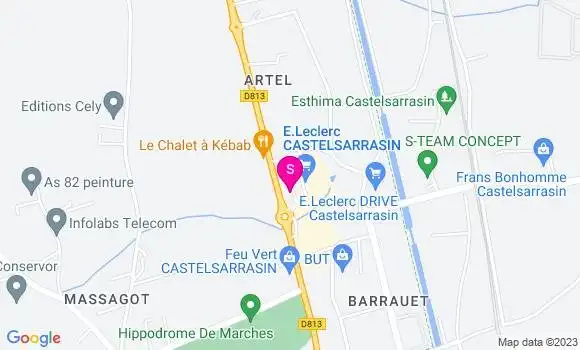 Localisation Station Leclerc