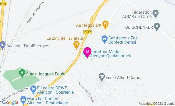 Localisation Station Carrefour