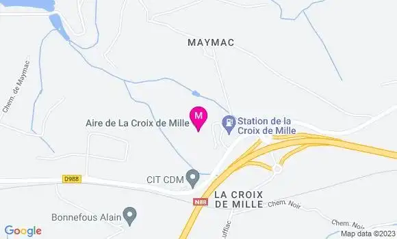 Localisation Station de la Croix de Mille