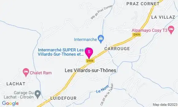 Localisation Intermarché Station