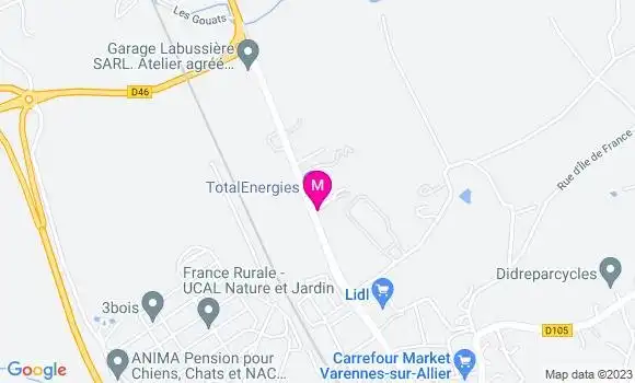 Localisation TotalEnergies