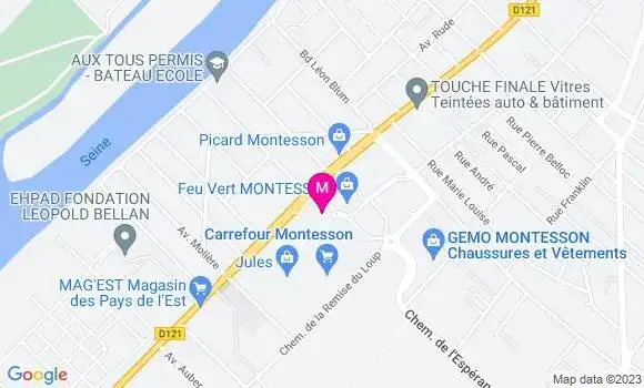 Localisation Station Carrefour