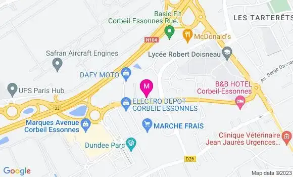 Localisation Esso Express