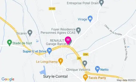 Localisation Garage Barcet