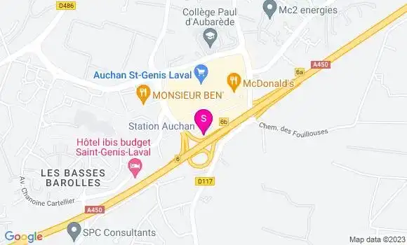 Localisation Station Auchan
