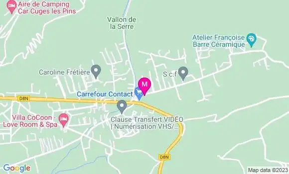 Localisation Carrefour Contact