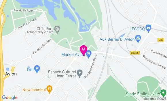 Localisation Carrefour Market